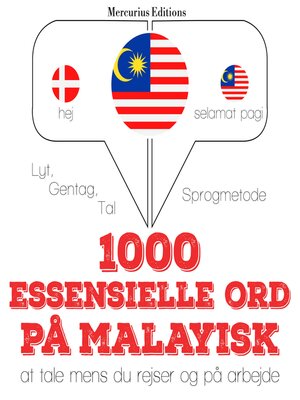 cover image of 1000 essentielle ord på malayisk